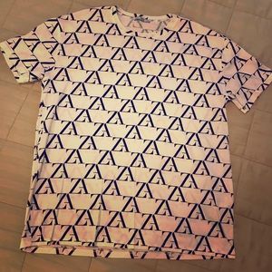 ZARA Initials Tee Black and White